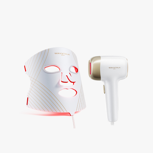 Glow Time and Bare It on a white background