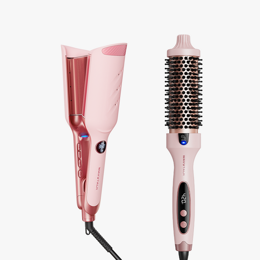 Pink Power Wave and pink Blowout Boost on a white background